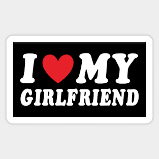 I Love My Girlfriend GF I Heart My Girlfriend Pocket Style Magnet